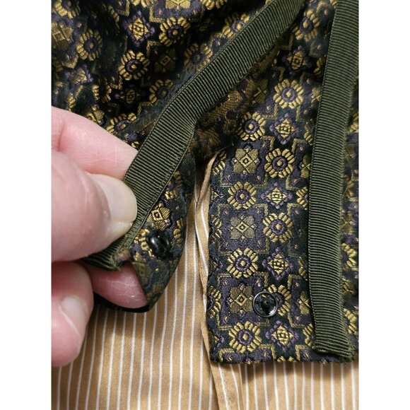 Le Sarte Pettegold Shimmery Gold Silk Blouse Made In Italy Boho NWT Size 44 - Picture 2 of 15